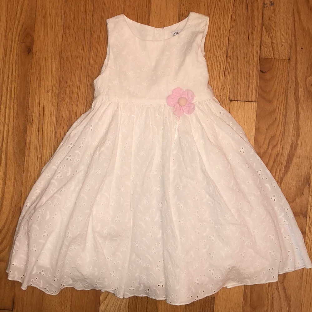 Polly Finders white dress girls size 3T